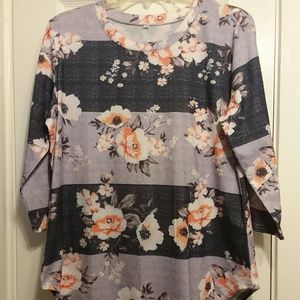 XL floral print top